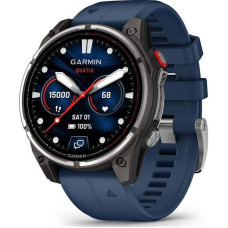 Garmin Fenix 8 Pro 47 mm AMOLED Marine GPS Titanium with Blue Silicone Band (010-03198-50)