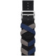 Apple Watch Hermes Series 9 GPS + Cellular, 45mm Silver Stainless Steel Case with Noir Bridon Single Tour (MRQP3 + MTHQ3)