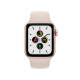 Apple Watch SE GPS + Cellular 44mm Gold Aluminum Case with Starlight Sport Band (MKRP3/MKT13)