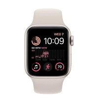 Apple Watch SE 2 GPS + Cellular 40mm Starlight Aluminum Case with Starlight Sport Band (MNPH3)