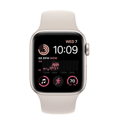 Apple Watch SE 2 GPS + Cellular 40mm Starlight Aluminum Case with Starlight Sport Band (MNPH3)