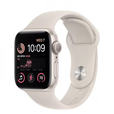 Apple Watch SE 2 GPS + Cellular 40mm Starlight Aluminum Case with Starlight Sport Band (MNPH3)