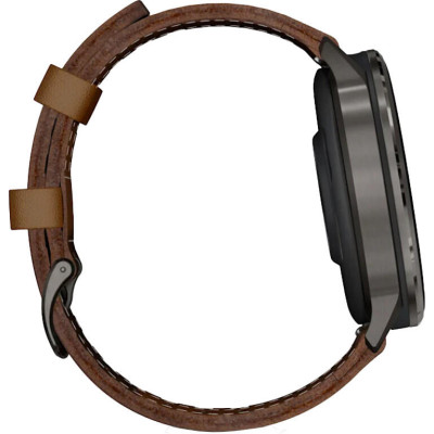 Garmin Venu 4 45 mm Slate with Brown Leather Band (010-03014-03)