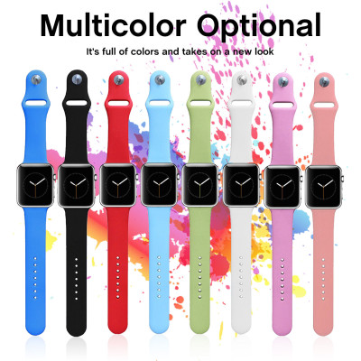 Apple Watch Series SE 44mm Silver Aluminum Case with Blue Fog Sport Band (MKQF3)