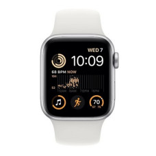 Apple Watch SE 2 GPS + Cellular 44mm Silver Aluminum Case with White Sport Band (MNQ23/MNQE2)