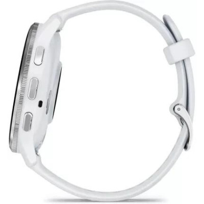 Garmin Venu 3 Silver Stainless Steel Bezel with Whitestone Case and Silicone Band (010-02784-50/00)