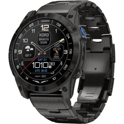 Garmin D2 Mach 1 Pro with Vented Titanium Bracelet (010-02804-80/81)
