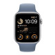 Apple Watch SE 2 GPS 44mm Silver Aluminum Case with White Sport Band M/L (MNTJ3)