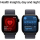 Apple Watch Series 10 GPS 46mm Jet Black Aluminum Case w. Ink Sport Loop (MWWR3)