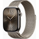 Apple Watch Series 10 GPS + Cellular 46mm Natural Titanium Case w. Natural Milanese Loop - S/M (MC7Q4)