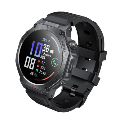 Hoco Y37 Amoled Sports Watch Black (6942007666046)