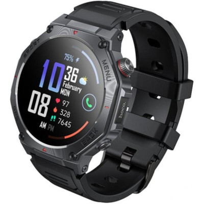 Hoco Y37 Amoled Sports Watch Black (6942007666046)