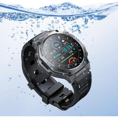 Hoco Y37 Amoled Sports Watch Black (6942007666046)