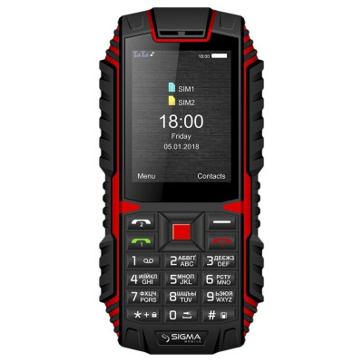 Sigma mobile X-treme DT68 black-red