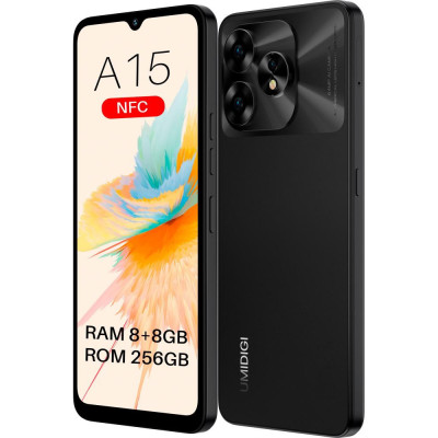 UMIDIGI A15 MP33 8/256GB Dual Sim Black (6973553523095)