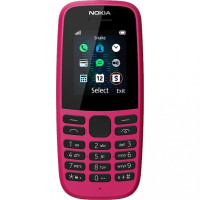 Nokia 105 Single Sim 2019 Pink (16KIGP01A13)