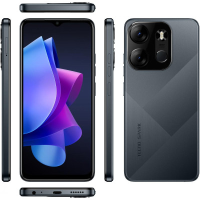 Tecno Spark Go 2023 BF7 4/64GB Endless Black (4895180793011)