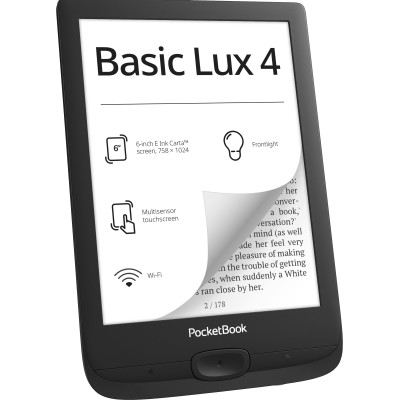 PocketBook 618 Basic Lux 4, Black (PB618-P-CIS)