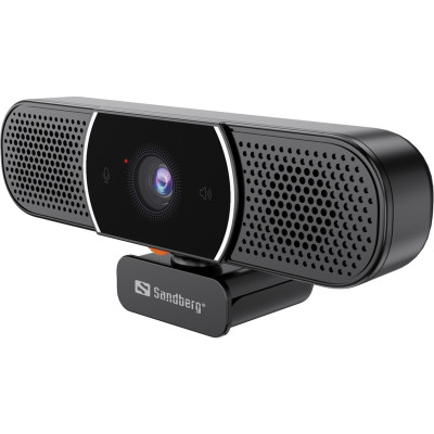 Sandberg All-in-1 Webcam 2K HD Speaker Black (134-37)