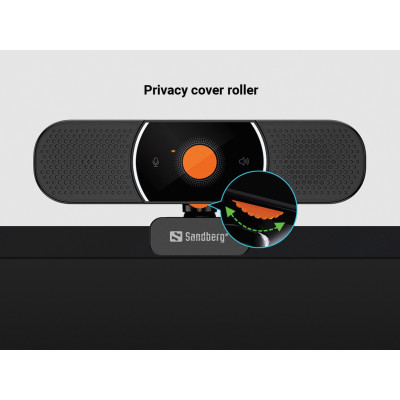 Sandberg All-in-1 Webcam 2K HD Speaker Black (134-37)