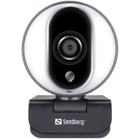 Sandberg Streamer Webcam Pro Full HD Autofocus Ring Light (134-12)