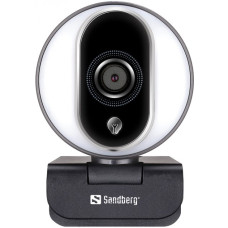 Sandberg Streamer Webcam Pro Full HD Autofocus Ring Light (134-12)