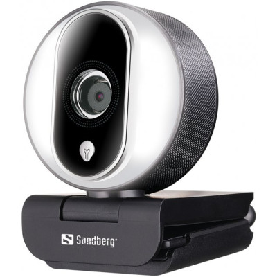 Sandberg Streamer Webcam Pro Full HD Autofocus Ring Light (134-12)