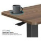 OfficePro ODM270DW Dark Wood/Black