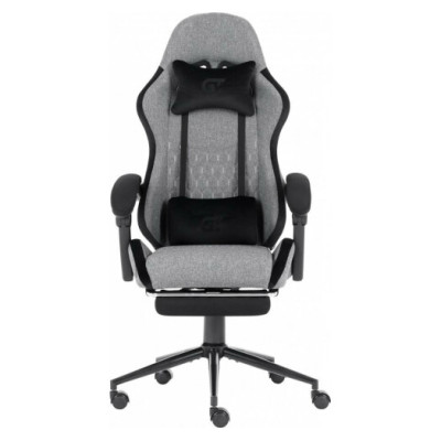 GT Racer X-2324 Fabric Gray/Black Suede