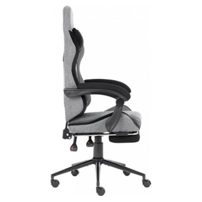 GT Racer X-2324 Fabric Gray/Black Suede