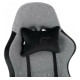 GT Racer X-2324 Fabric Gray/Black Suede