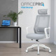 OfficePro Harmony OC310-W-LG-LG White/Light Gray