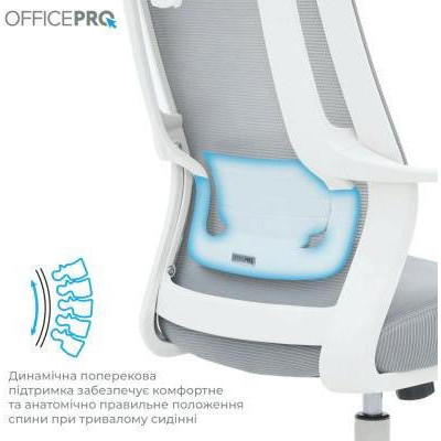 OfficePro Harmony OC310-W-LG-LG White/Light Gray