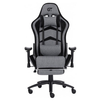 GT Racer X-2534-F Fabric Gray/Black Suede