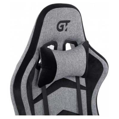 GT Racer X-2534-F Fabric Gray/Black Suede