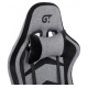 GT Racer X-2534-F Fabric Gray/Black Suede