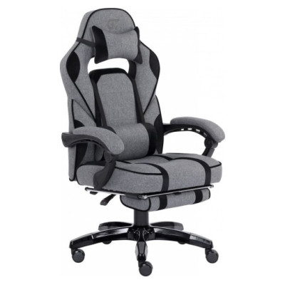 GT Racer X-2749-1 Fabric GrayBlack Suede