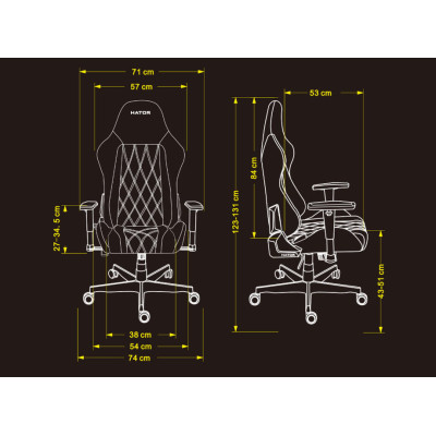 HATOR Darkside 3M PU White (HTC3001M)