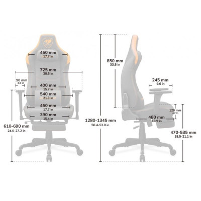 Cougar Armor Evo S Gold Black