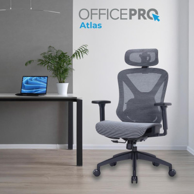 OfficePro Atlas Black/Dark Gray (OC630-B-DG-DG)