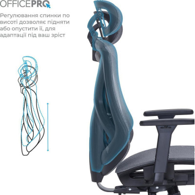 OfficePro Atlas Black/Dark Gray (OC630-B-DG-DG)