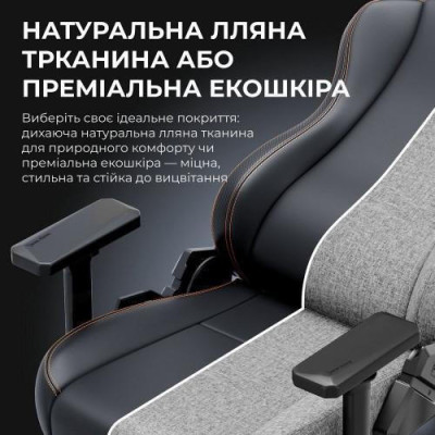 Anda Seat Kaiser 3E XL Fabric Dark Gray (AD23YC-XL-09-GB-CF-G01)