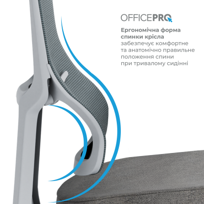 OfficePro Elegant OC600-G-DG-DG Gray/Dark Gray