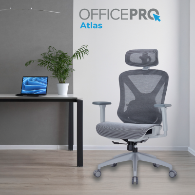 OfficePro Atlas Gray/Dark Gray (OC630-G-DG-DG)