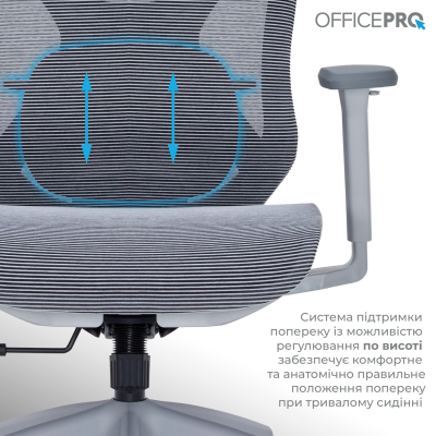 OfficePro Atlas Gray/Dark Gray (OC630-G-DG-DG)