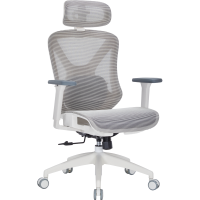 OfficePro Atlas White/Light Gray (OC630-W-LG-LG)
