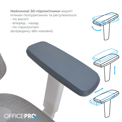 OfficePro Atlas White/Light Gray (OC630-W-LG-LG)