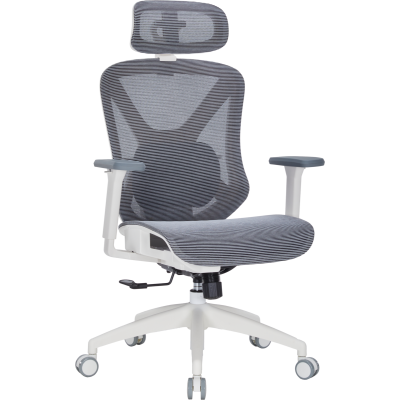 OfficePro Atlas White/Dark Gray (OC630-W-DG-DG)