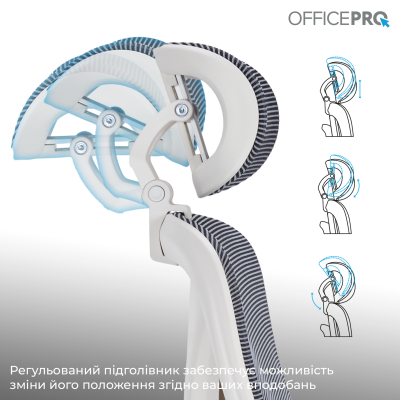 OfficePro Atlas White/Dark Gray (OC630-W-DG-DG)