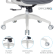 OfficePro Atlas White/Dark Gray (OC630-W-DG-DG)